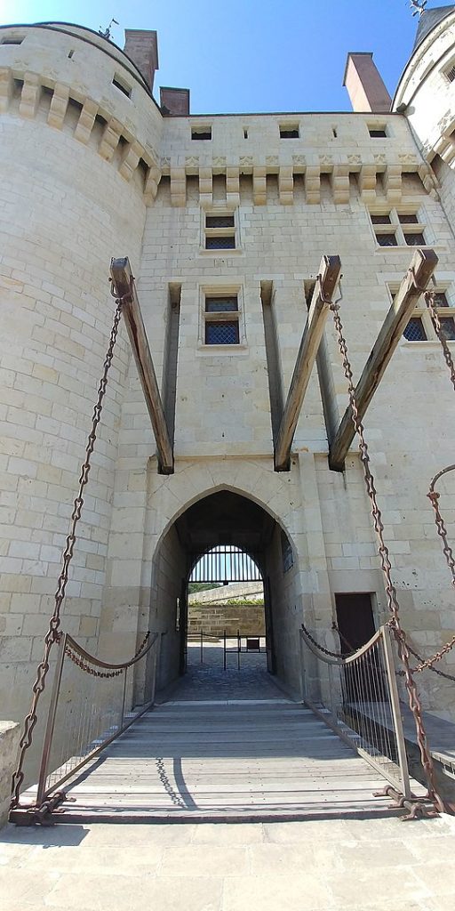 a puerta levadizLa puerta levadiza del Castillo de Langeais