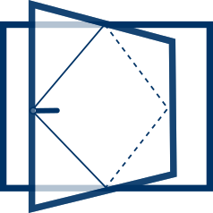 07b Ventana pivotante eje vertical WINDARQ icono azul